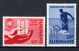 SURINAME 394/395* MH 1963 - Anti-hongeractie VN - Surinam ... - 1975