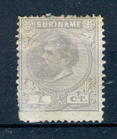 SURINAME 1 (x) Zonder Gom 1873-1889 - Koning Willem III. - Suriname ... - 1975