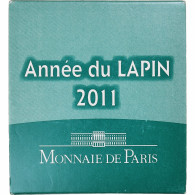 France, 5 Euro, Année Du Lapin, BU, 2011, MDP, Argent, FDC - France