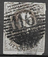 OBP10 Met 4 Randen En Bladboord, Met Balkstempel P116 Thourhout (zie Scans) - 1858-1862 Médaillons (9/12)