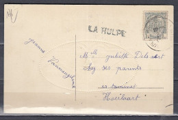 Postkaart Van Brussel Naar Hoeilaart Met Langstempel La Hulpe - Linear Postmarks