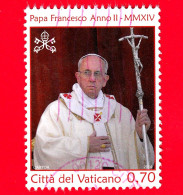 VATICANO - Usato - 2014 - Papa Francesco - Anno II - Ritratto - 0,70 - Gebraucht