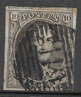 OBP10 Met 4 Randen En Met Balkstempel P119 Tongres (zie Scans) - 1858-1862 Medaillen (9/12)