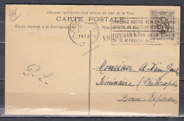 Postkaart Van Charleroi 1 Naar Bonne-Esperance Met Langstempel Erquelinnes - Linear Postmarks