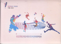 CHINA 2023 Suzhou TOTAL BWF Sudirman Cup Finals 2023  ATM Label Stamps Commemorative Cards 6v - Badminton