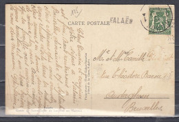 Postkaart Van Namur Naar Auderghem Langstempel Falaen - Linear Postmarks