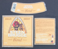 Bier Etiket (h5a), étiquette De Bière, Beer Label, Steenbrugge Blond Brouwerij Palm - Cerveza