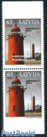 Latvia 2008 Lighthouses Booklet Pair, Mint NH, Various - Lighthouses & Safety At Sea - Phares