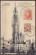 CP Cathédrale D'Anvers Recommandée Affr. N°173+151 (au Dos) Càd ANTWERPEN 11 /2 II 1920 Pour HELSINGFORS Finlande - Càpt - 1919-1920 Roi Casqué