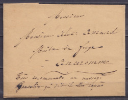 L. Datée 16 Juin 1839 De Alphonse Collignon Négociant à ROCHEFORT Par Porteur Pour ANSEREMME - Man. "Très Recommandé Au  - 1830-1849 (Independent Belgium)