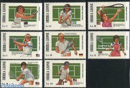 Sierra Leone 1987 Wimbledon 8v, Mint NH, Sport - Sport (other And Mixed) - Tennis - Tenis