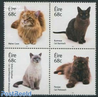 Ireland 2014 Cats 4v [+], Mint NH, Nature - Cats - Unused Stamps