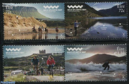 Ireland 2016 Wild Atlantic Way 4v (2x[:]), Mint NH, Nature - Sport - Various - Fishing - Horses - Cycling - Maps - Tou.. - Neufs