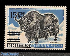 Bhutan 1965 15ch On 1.30, Stamp Out Of Set, Mint NH, Nature - Animals (others & Mixed) - Bhutan