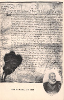 TH-HISTOIRE ROI DE France LETTRE EDITION DE NANTES AVRIL 1598-N°LP2965-E/0333 - Storia