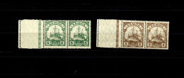 Samoa: MiNr. 20 LF+21LF, Postfrisch, **, Waagrechte Paare - Samoa