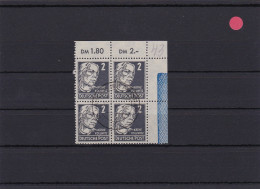 SBZ: MiNr. 212, Eckrand VB, Zentrisch Gestempelt, Rand Blauer Balken - Used