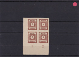 SBZ: Ost-Sachsen: MiNr. 56aU, Postfrisch, Befund, Viererblock - Used