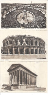 Nîmes, Arènes, Jardin, Bains Romains, Maison Carrée... - Lot De 9 Cartes Non Circulées - Nîmes