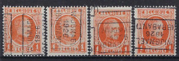 HOUYOUX Nr. 190 Voorafgestempeld Nr. 3693   A + B + C + D   WIJGMAEL 1926 BRABANT ; Staat Zie Scan ! - Roller Precancels 1920-29