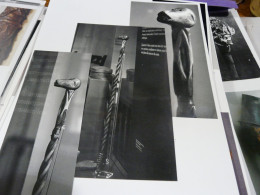 Lot 3 Photos 1 Canne D'art Océanie FOLK ART CANE Cannes Anciennes Sculptées - Oggetti