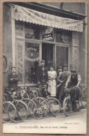 CPA 11 - LIMOUX - L. TAULEYGNE , Rue De La Trinité DEVANTURE MAGASIN BICYCLETTE MOTOCYCLETTE ANIMATION DUNLOP - Limoux