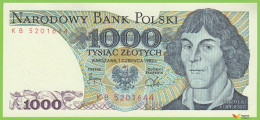 Voyo POLOGNE POLAND 1000 Zlotych 1982 P146c B838c KB UNC - Polonia