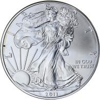 États-Unis, 1 Dollar, 1 Oz, Silver Eagle, 2011, Philadelphie, Argent, FDC - Argento