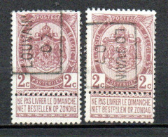 926 Voorafstempeling Op Nr 55 - LOUVAIN 07 - Positie A & B - Rollo De Sellos 1900-09