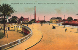 FRANCE - Roanne - Le Nouveau Pont Des Promenades Côté Cours De La République - Colorisé - Animé - Carte Postale Ancienne - Roanne