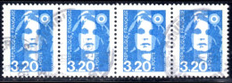 France Marianne Du Bicentenaire N° 2623 Striscia Di 4 - 1989-1996 Bicentenial Marianne