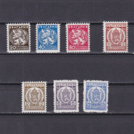 BULGARIA 1933, Sc# J40-J46, Postage Due, MH - Impuestos