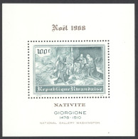 Rwanda Sc# 280 MNH Souvenir Sheet 1968 Christmas - Nuevos