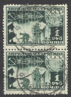 Russia Sc# C24 Used Pair 1931-1932 1r Airships - Gebraucht