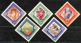 Russia Sc# 1963-1967 MH 1957 3rd International Youth Games - Unused Stamps