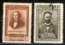 Russia Sc# 1584-1585 Used 1951 Composers - Oblitérés