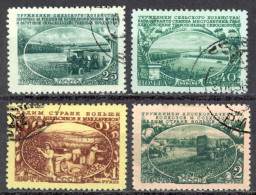 Russia Sc# 1559-1562 Used 1951 Harvesting - Used Stamps