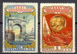 Russia Sc# 1643-1644 Used (c) 1952 October Revolution 35th - Used Stamps