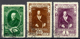 Russia Sc# 1227-1229 Used (a) 1948 Aleksandr N. Ostrovski - Oblitérés