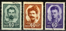 Russia Sc# 1209-1211 Used (a) 1948 Heroes - Oblitérés