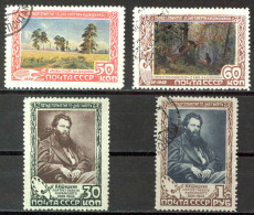 Russia Sc# 1230-1233 Used 1948 Ivan I. Shishkin - Used Stamps