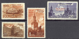 Russia Sc# 1128-1131 MH 1947 Overprints - Ungebraucht