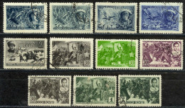 Russia Sc# 860-866 Used 1942-1944 Heroes - Oblitérés