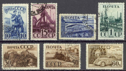 Russia Sc# 817-823 Used 1941 Industries - Used Stamps
