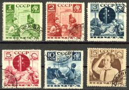 Russia Sc# 583-588 Used 1936 Pioneers - Gebraucht