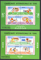 Romania Sc# 3547-3548 MNH Sheet/4 1988 Tennis - Ungebraucht