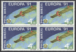 Romania Sc# 3650 MNH Block/4 1991 Europa - Ungebraucht