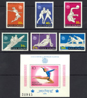 Romania Sc# 2629-2635 MNH 1976 Olympics - Unused Stamps
