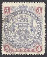 Rhodesia Sc# 54 Used 1897 4p Coat Of Arms - Rhodesia Del Nord (...-1963)