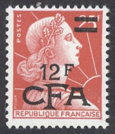 Reunion Sc# 331 MNH 1957-1960 12fr On 25fr Marianne - Neufs